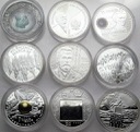 LOT 9 x 10 zł złotych 2008 INWESTYCJA AG SREBRO