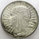 5 zł złotych 1932 Głowa kobiety, Polonia, babka