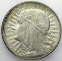 5 zł złotych 1934 Głowa kobiety, Polonia, babka