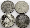 LOT 4 x 10 zł Głowa kobiety, INWESTYCJA AG SREBRO