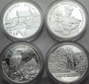 LOT 4 x 20 zł złotych 2008 INWESTYCJA AG SREBRO