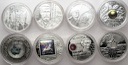 LOT 8 x 10 zł złotych 2008 INWESTYCJA AG SREBRO