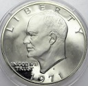 1 dolar One Dollar 1971 Eisenhower SREBRO