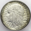 5 zł złotych 1933 Głowa kobiety, babka, Polonia