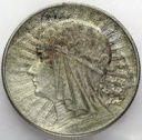 5 zł złotych 1934 Głowa kobiety, babka, Polonia