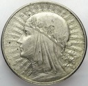 10 zł złotych 1932 Głowa kobiety, babka, Polonia