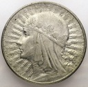 10 zł złotych 1933 Głowa kobiety, babka, Polonia