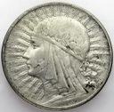 10 zł złotych 1932 Głowa kobiety, babka, Polonia