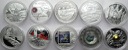 LOT 10 x 10 złotych 2008-2009 INWESTYCJA AG SREBRO