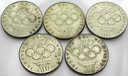 LOT 5 x 200 zł 1976 OLIMPIADA INWESTYCJA SREBRO