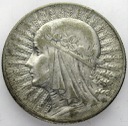 5 zł złotych 1932 Głowa kobiety, Polonia, babka