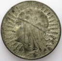 10 zł złotych 1932 Głowa kobiety, babka, Polonia