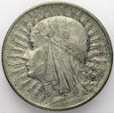 5 zł złotych 1934 Głowa kobiety, Polonia, babka