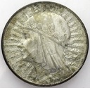 10 zł złotych 1932 Głowa kobiety, babka, Polonia