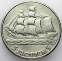 5 zł złotych 1936 Żaglowiec Żaglówka Statek