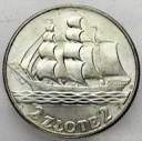 2 zł złote 1936 Żaglowiec Statek PIĘKNA