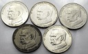 LOT 5 x 50000 zł 1988 Piłsudski INWESTYCJA SREBRO