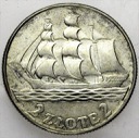 2 zł złote 1936 Żaglowiec Statek PIĘKNA