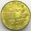 2 zł, złote 1998 Skłodowska Polon i Rad