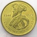 2 zł, złote 1996 Zygmunt II August