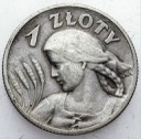 1 zł złoty 1925 Kobieta i kłosy, żniwiarka, kropka