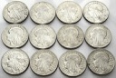 LOT 12 x 5 zł Głowa kobiety, INWESTYCJA AG SREBRO