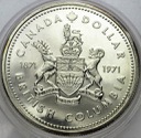 Kanada 1 Dolar 1971 Kolumbia Brytyjska SREBRO