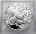Fabulous 2007, 1 oz uncja srebra 10 juanów Panda