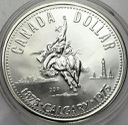 Kanada 1 dolar 1975 SREBRO, 100 lat Calgary