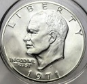 USA 1 dolar One Dollar 1971 Eisenhower SREBRO