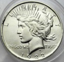 USA 1 dolar USA 1922 Peace SREBRO