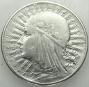 10 zł złotych 1932 Głowa kobiety, babka, Polonia