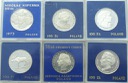 LOT 6 x 100 i 50 zł PRL SREBRO