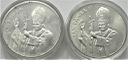LOT 2 x 10000 zł 1987 Jan Paweł II INWESTUJ SREBRO
