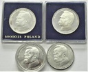 LOT 4 x 50000 zł 1988 Piłsudski INWESTYCJA SREBRO