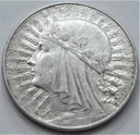 10 zł złotych 1932 Głowa kobiety, babka, Polonia