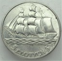 5 zł złotych 1936 Żaglowiec Żaglówka Statek PIĘKNA