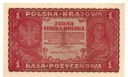 1919 1 Jedna Marka Polska I Serja HX