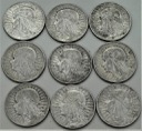 LOT 9 x 5 zł Głowa kobiety, INWESTYCJA AG SREBRO