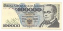 100000 100.000 zł złotych Moniuszko ser CG stan