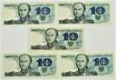LOT 5 x 10 zł, złotych Józef Bem