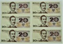 LOT 6 x 20 zł złotych, Romuald Traugutt