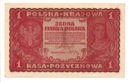 1919 1 Jedna Marka Polska I Serja HX
