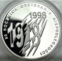 10 zł złotych 1998 R. Odzyskania Niepodległości
