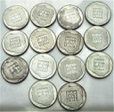 LOT 14 x 200 zł 1974 XXX lat PRL INWESTYCJA SREBRO