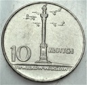 10 zł złotych 1966 MAŁA Kolumna Zygmunta