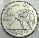 2 zł, złote 1995, Atlanta Zapasy