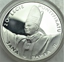 10 zł złotych 1998 Jan Paweł II 20-l Pontyfikatu