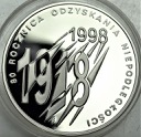 10 zł złotych 1998 R. Odzyskania Niepodległości
