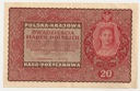 1919 20 Dwadzieścia Marek Polskich II Serja DX